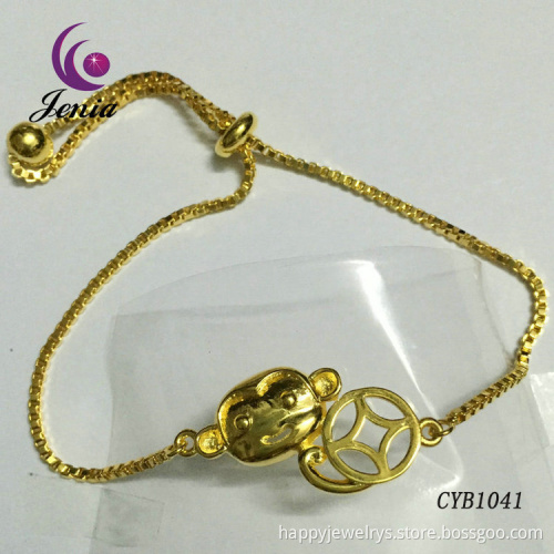Jenia Wholesale Fashion Charm Bracelet,Rose Gold Plated Chain Bracelet